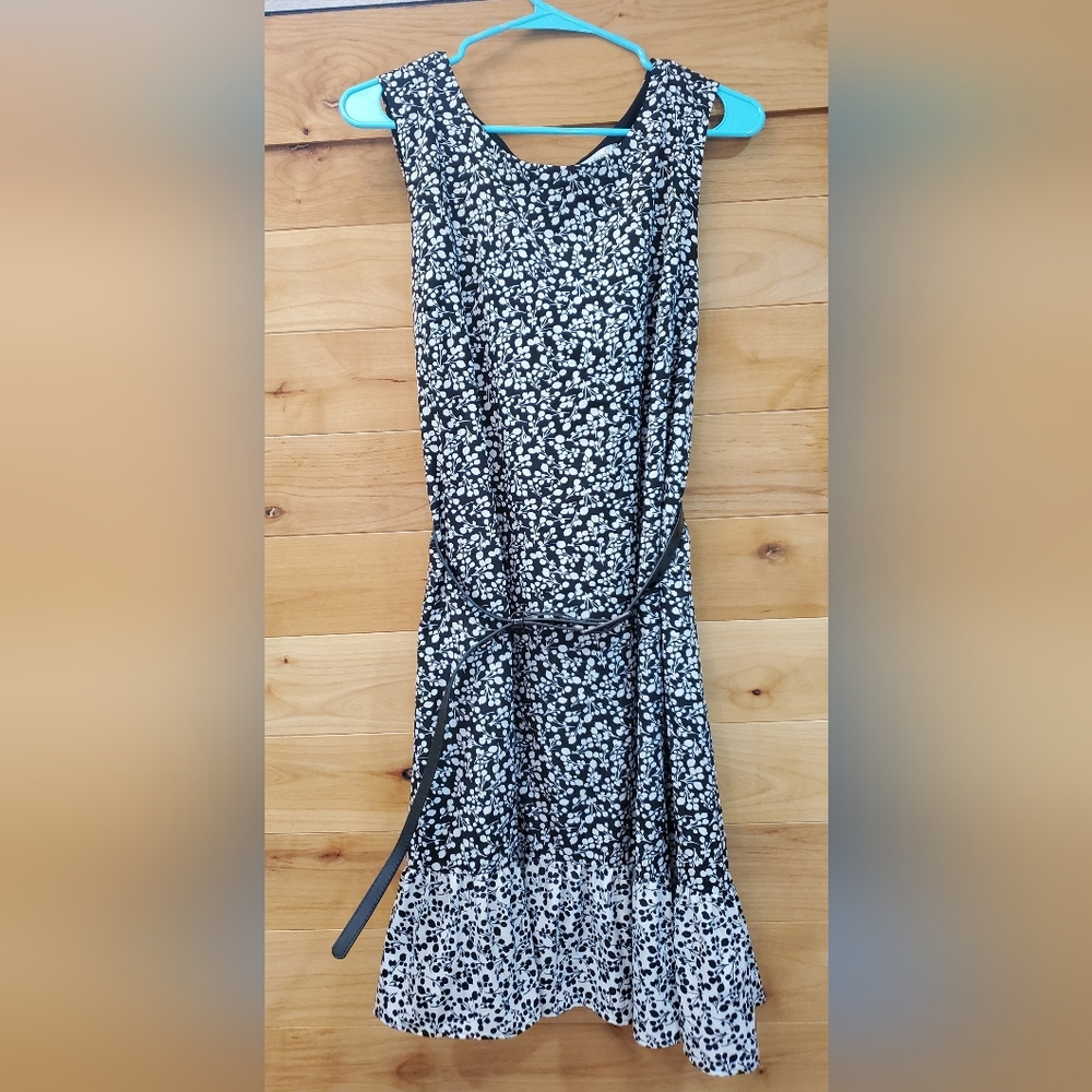 Motherhood Maternity Belted Dress, XL
